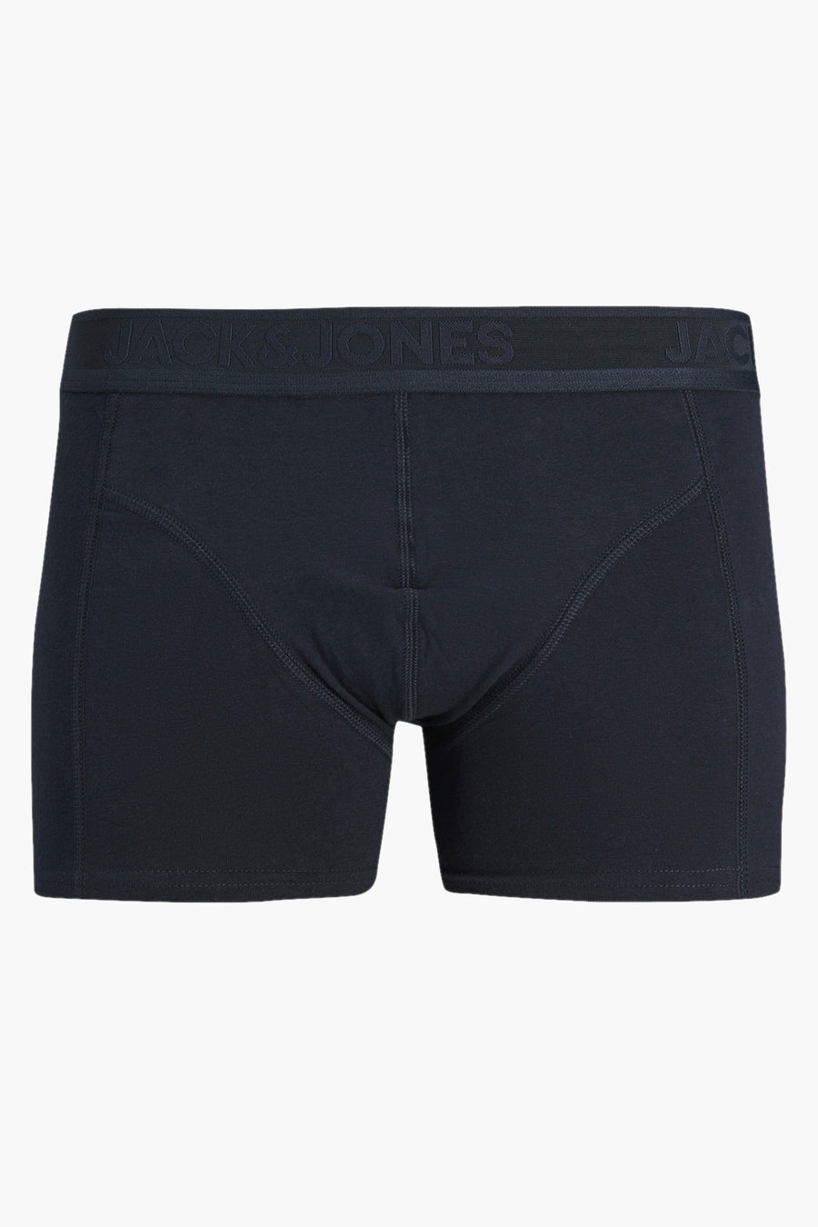Boxer bleu marine par ACCESSORIES BY JACK & JONES, avec ceinture élastique griffée.