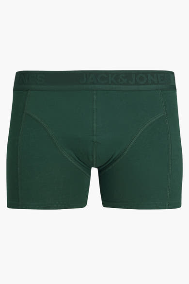Boxer homme vert foncé par Accessories by Jack & Jones, avec ceinture élastique logotypée.