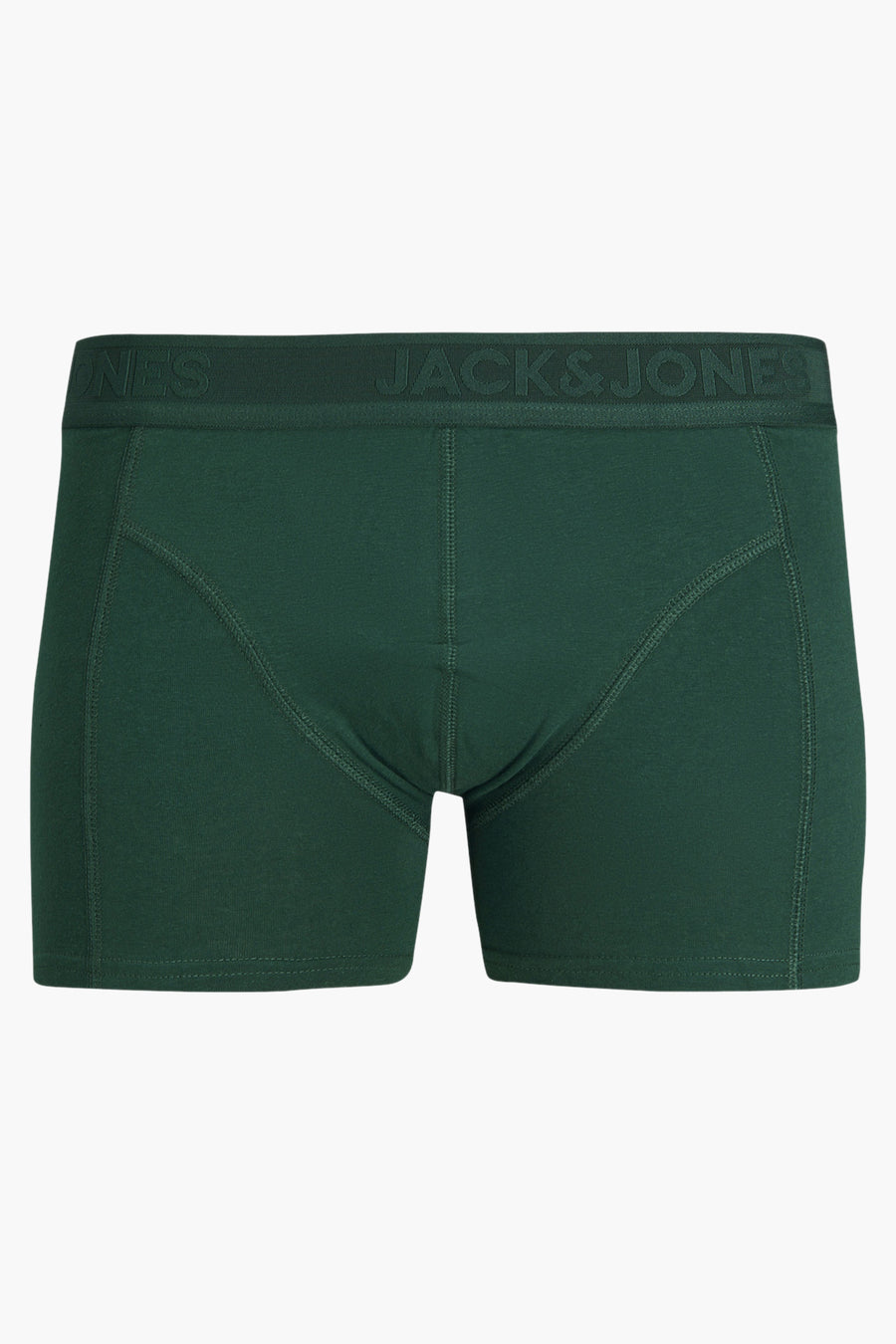 Boxer homme vert foncé par Accessories by Jack & Jones, avec ceinture élastique logotypée.