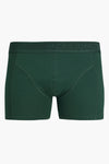 Boxer vert foncé d'ACCESSORIES BY JACK & JONES avec ceinture élastique logotypée.