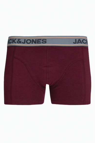 Boxer rouge by ACCESSORIES BY JACK & JONES, avec ceinture élastique gris et logo.