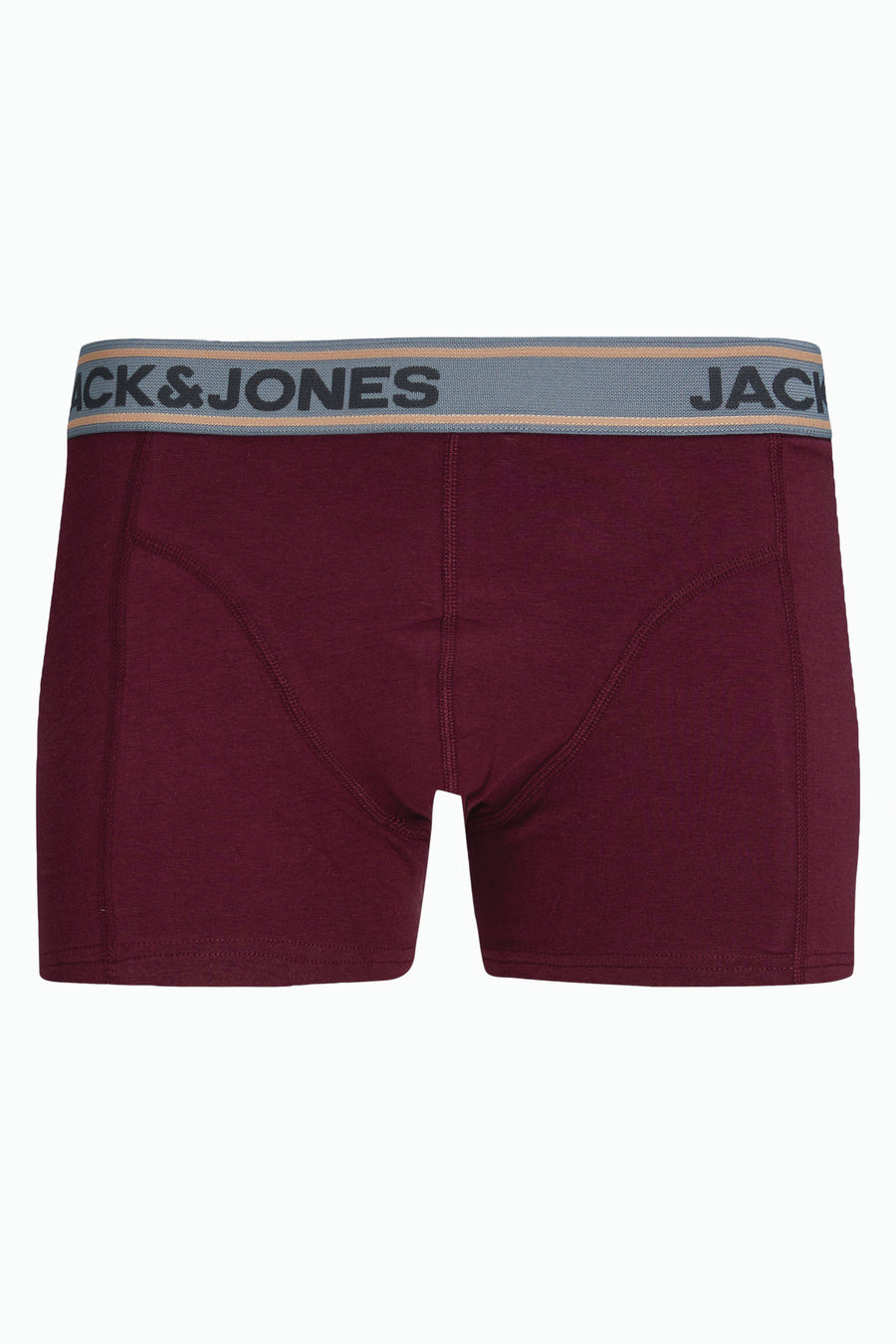 Boxer rouge by ACCESSORIES BY JACK & JONES, avec ceinture élastique gris et logo.