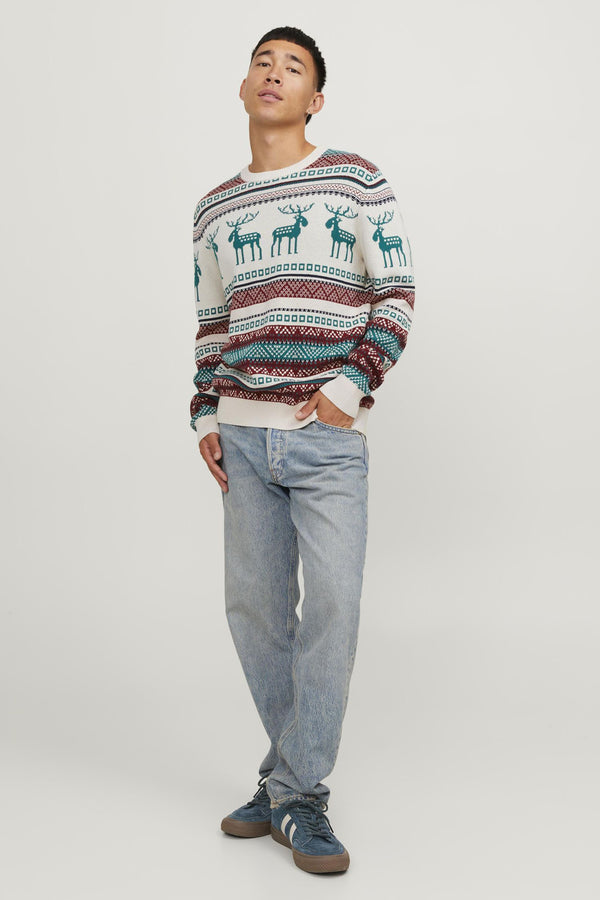 Pull col rond Écru - ORIGINALS BY JACK & JONES