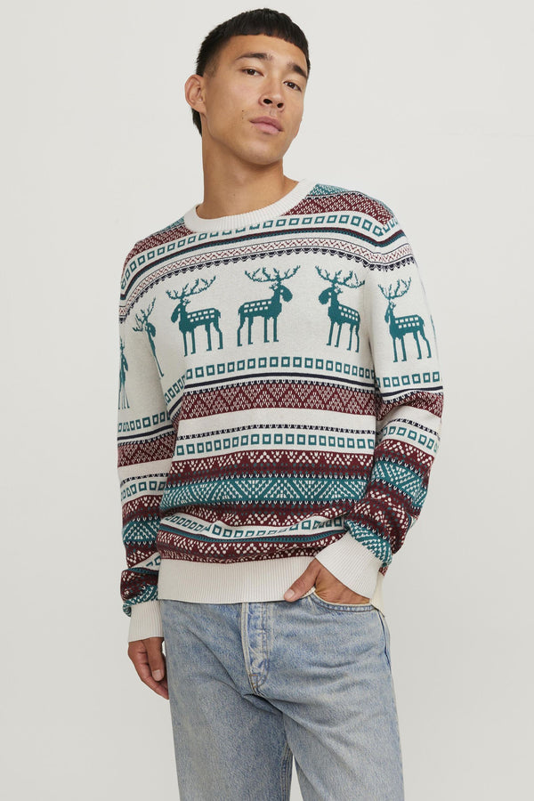 Pull col rond Écru - ORIGINALS BY JACK & JONES