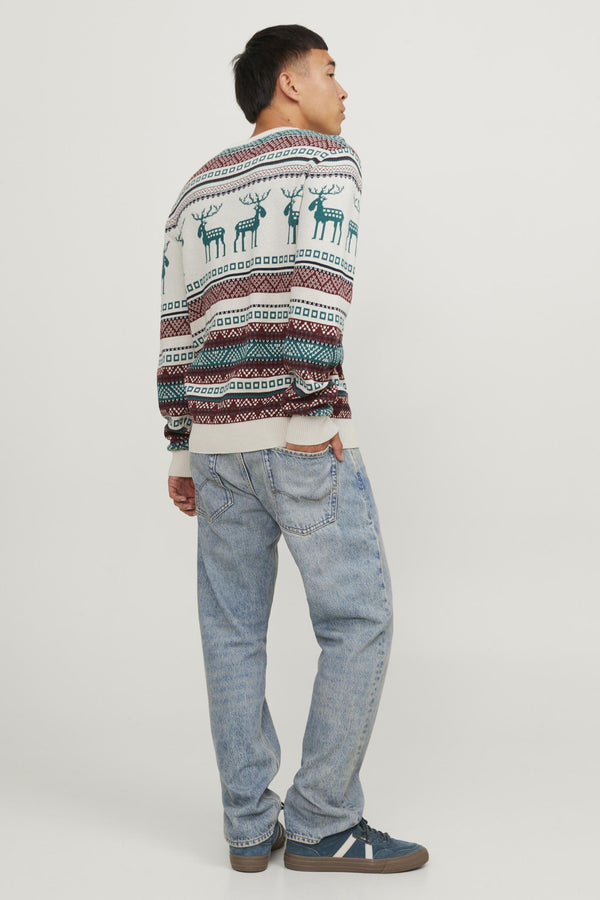 Pull col rond Écru - ORIGINALS BY JACK & JONES