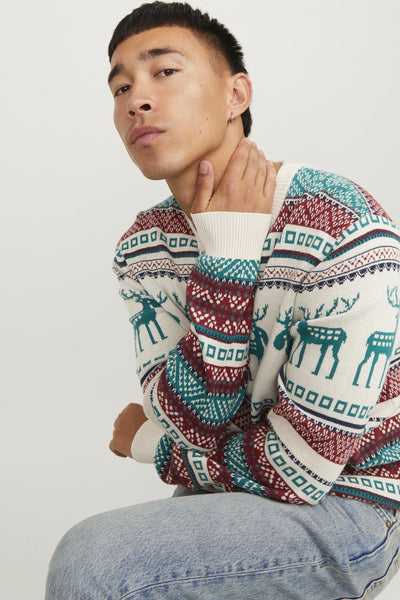 Pull col rond Écru - ORIGINALS BY JACK & JONES