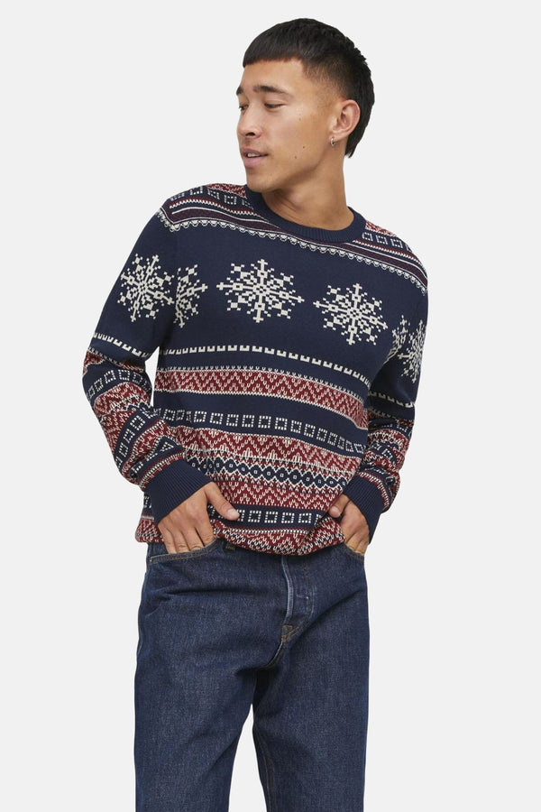 Trui met ronde hals Blauw - ORIGINALS BY JACK & JONES