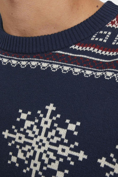 Pull col rond Bleu - ORIGINALS BY JACK & JONES