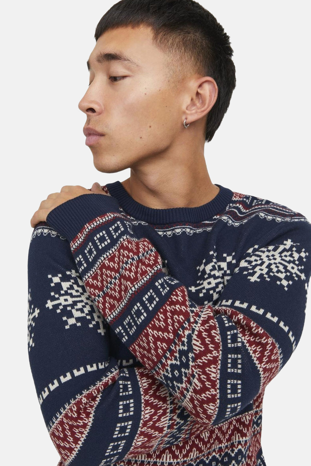 Pull col rond Bleu - ORIGINALS BY JACK & JONES