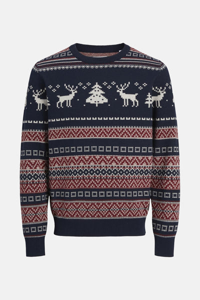 Pull col rond Bleu - ORIGINALS BY JACK & JONES