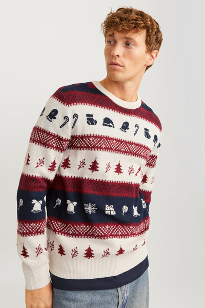 Pull col rond Multicolore - ORIGINALS BY JACK & JONES