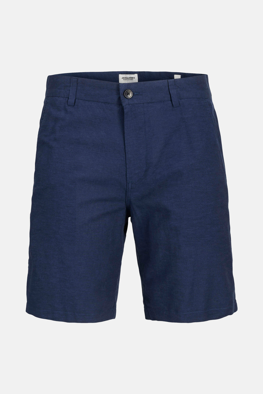 Short bleu en toile de JACK & JONES JEANS INTELLIGENCE, avec une texture légèrement froissée.