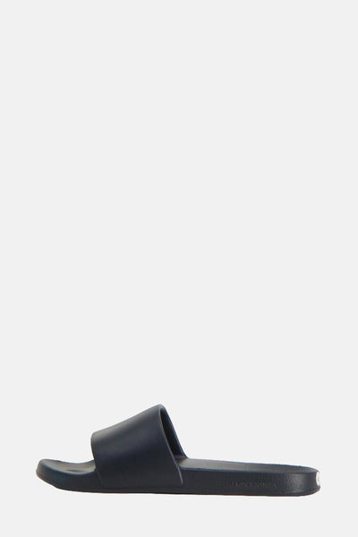 Nu-pieds bleu foncé de ACCESSORIES BY JACK & JONES, vue latérale.