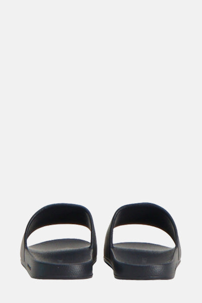 Donkerblauwe tongs van ACCESSORIES BY JACK & JONES, achterzijde.