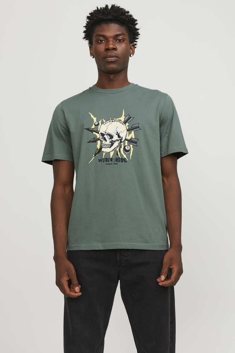 T-shirt (korte mouwen) Groen - ORIGINALS BY JACK & JONES