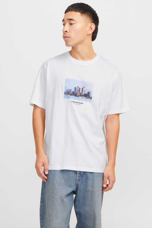 T-shirt (manches courtes) Blanc - ORIGINALS BY JACK & JONES