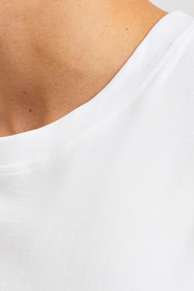 Wit T-shirt met korte mouwen van ORIGINALS BY JACK & JONES, ronde hals.