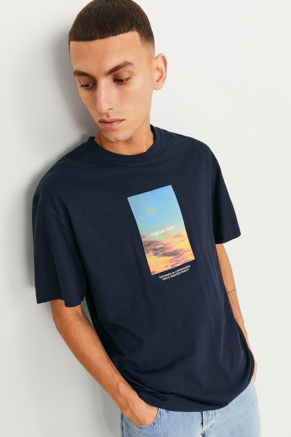 T-shirt (manches courtes) Bleu - ORIGINALS BY JACK & JONES