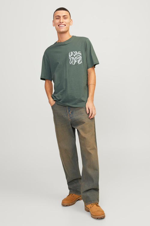 T-shirt (korte mouwen) Groen - ORIGINALS BY JACK & JONES