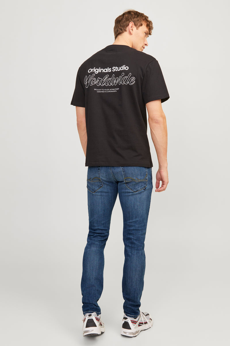 GLENN - mid blue denim