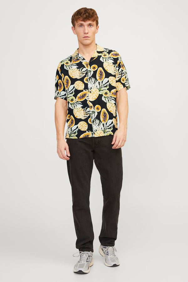 Chemise (manches courtes) Noir - ORIGINALS BY JACK & JONES