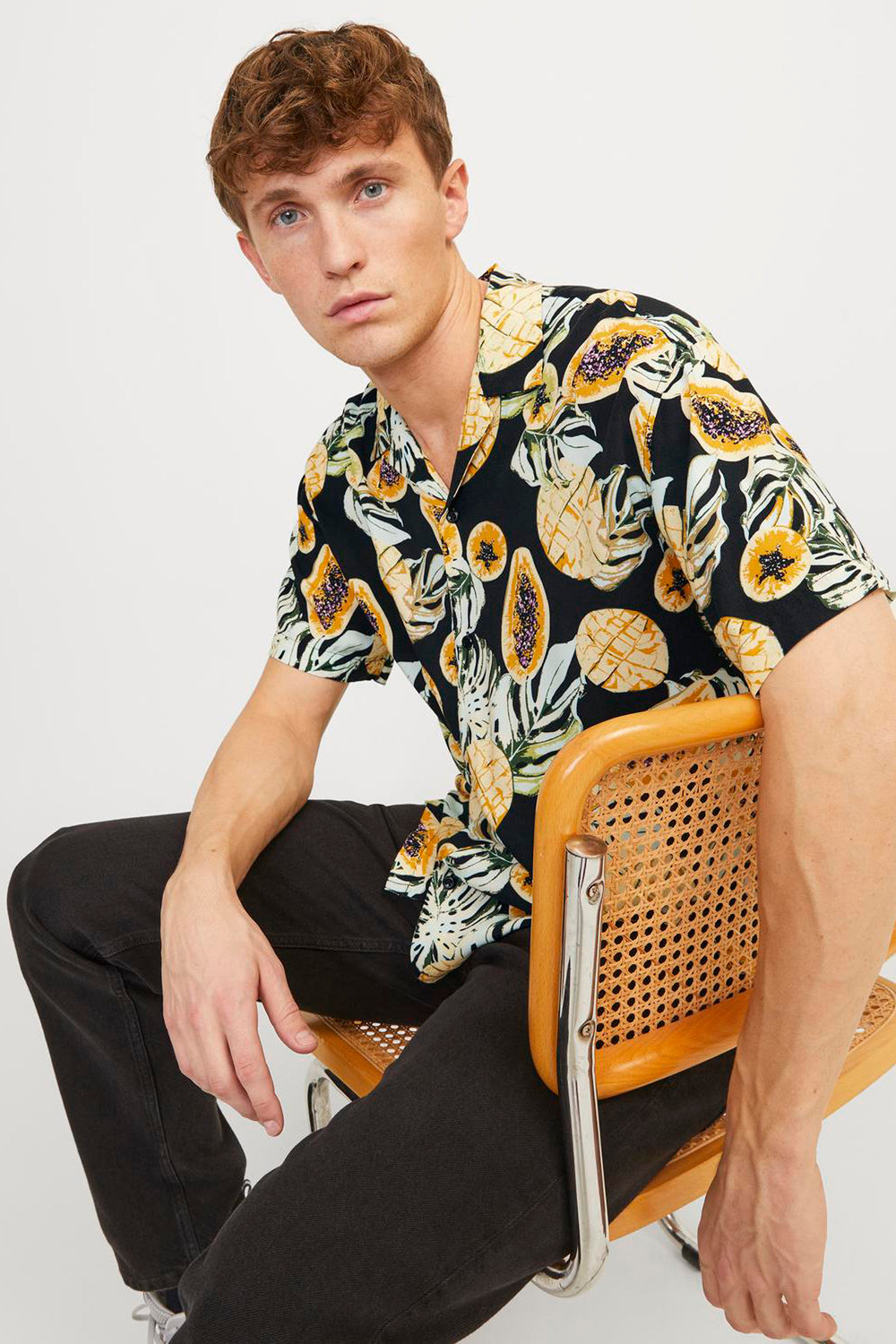 Hemd (korte mouwen) Zwart - ORIGINALS BY JACK & JONES