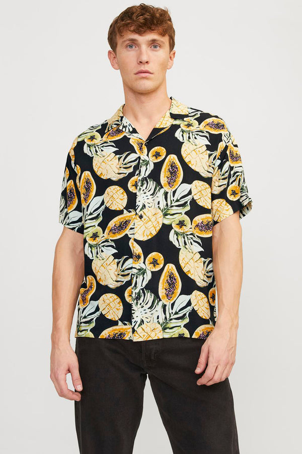 Chemise (manches courtes) Noir - ORIGINALS BY JACK & JONES