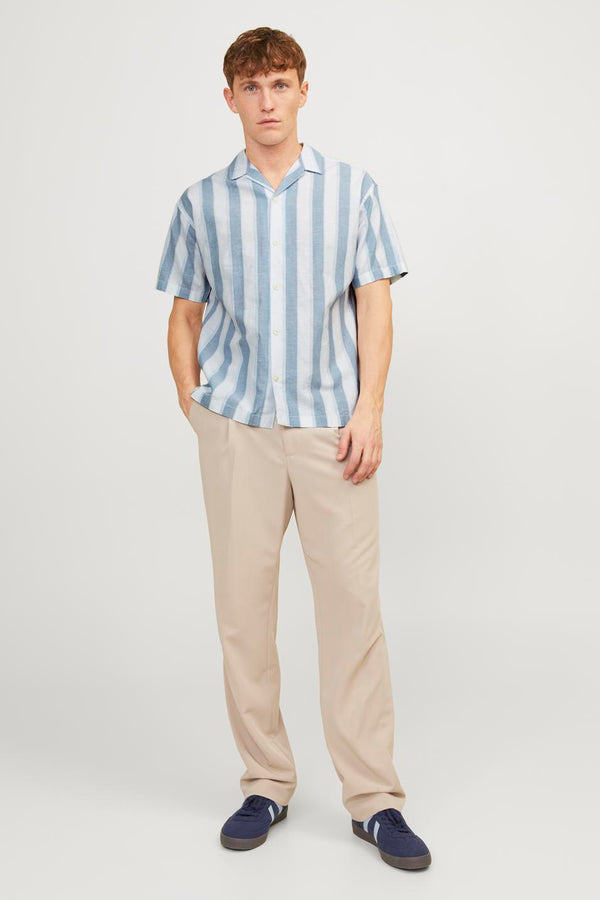 Chemise (manches courtes) Bleu - PREMIUM BLUE BY JACK & JONES