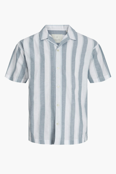 Chemise (manches courtes) Bleu - PREMIUM BLUE BY JACK & JONES