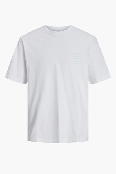 T-shirt (korte mouwen) Wit - ORIGINALS BY JACK & JONES