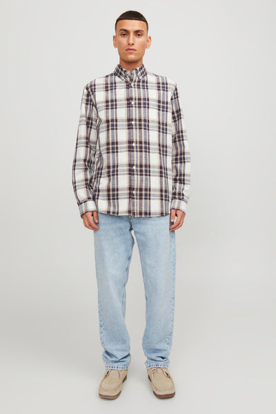 Chemise (manches longues) Brun - PREMIUM BLUE BY JACK & JONES