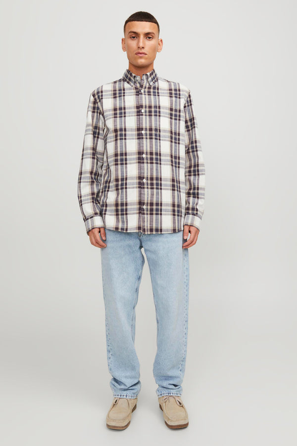Chemise (manches longues) Brun - PREMIUM BLUE BY JACK & JONES