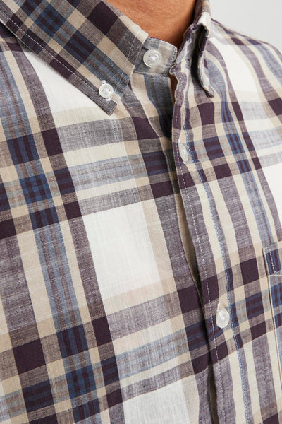 Chemise (manches longues) Brun - PREMIUM BLUE BY JACK & JONES
