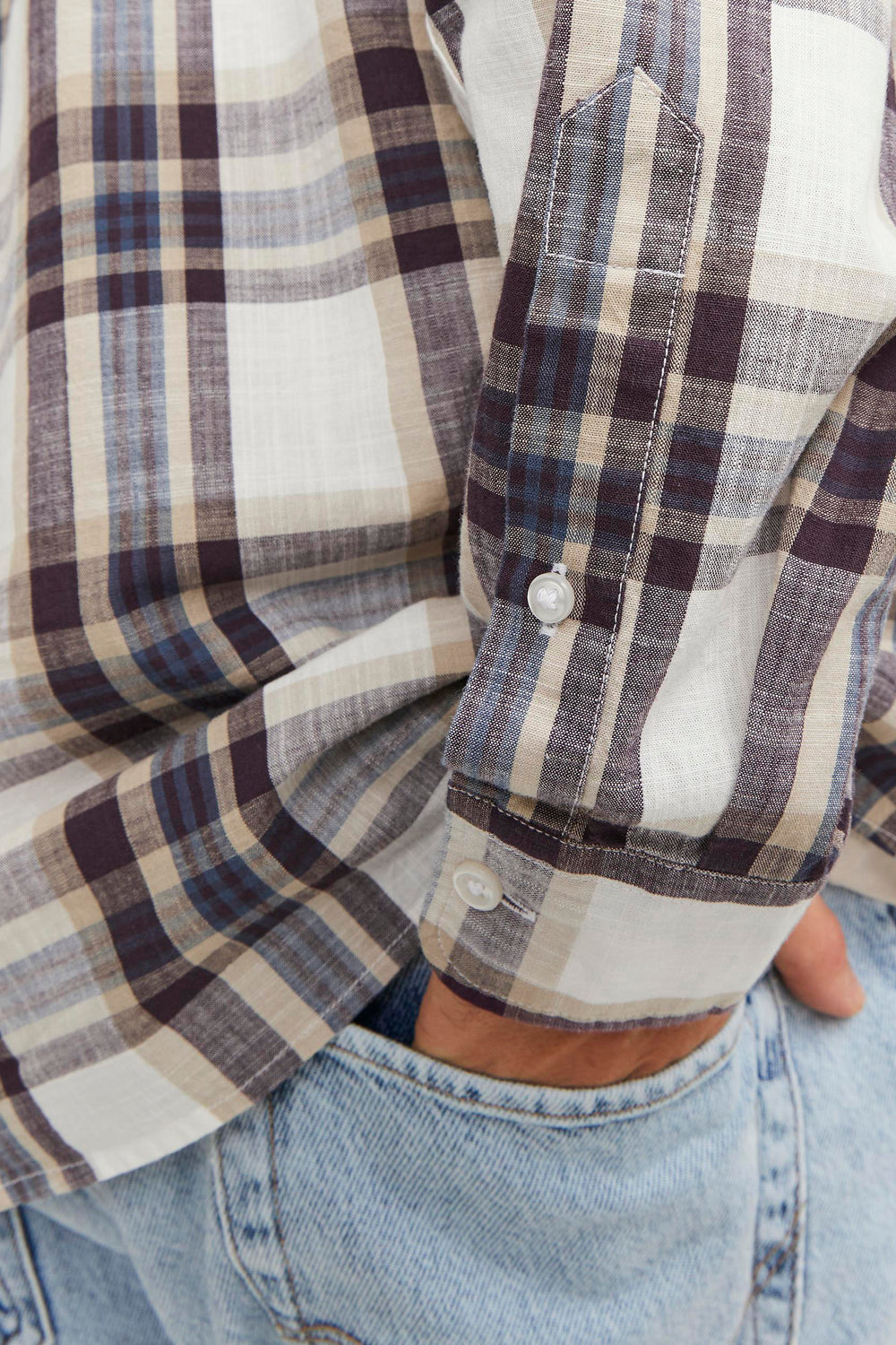 Chemise (manches longues) Brun - PREMIUM BLUE BY JACK & JONES