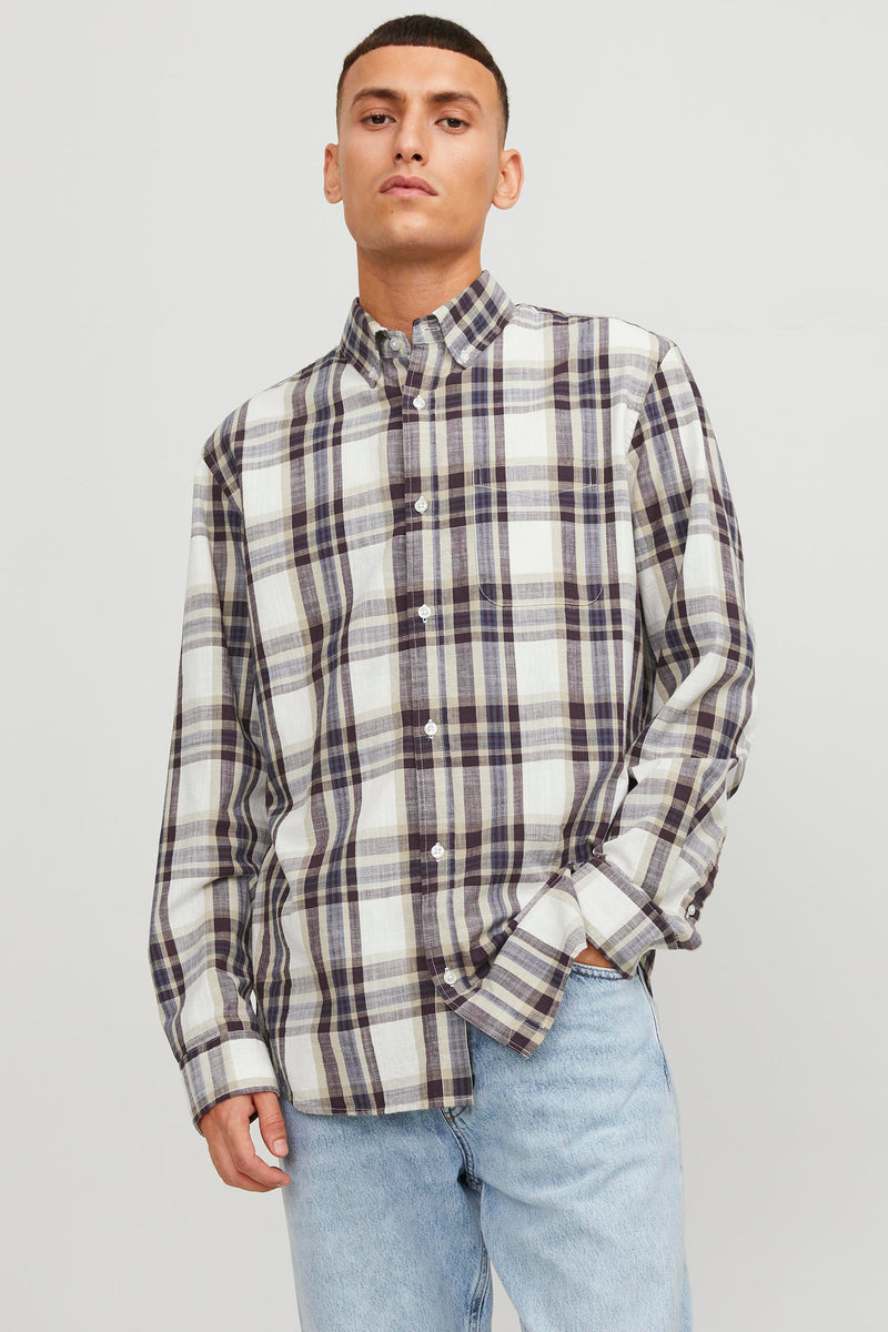 Hemd (lange mouwen) Bruin - PREMIUM BLUE BY JACK & JONES