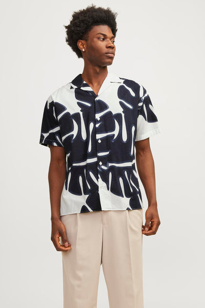 Chemise (manches courtes) Blanc - PREMIUM BY JACK & JONES