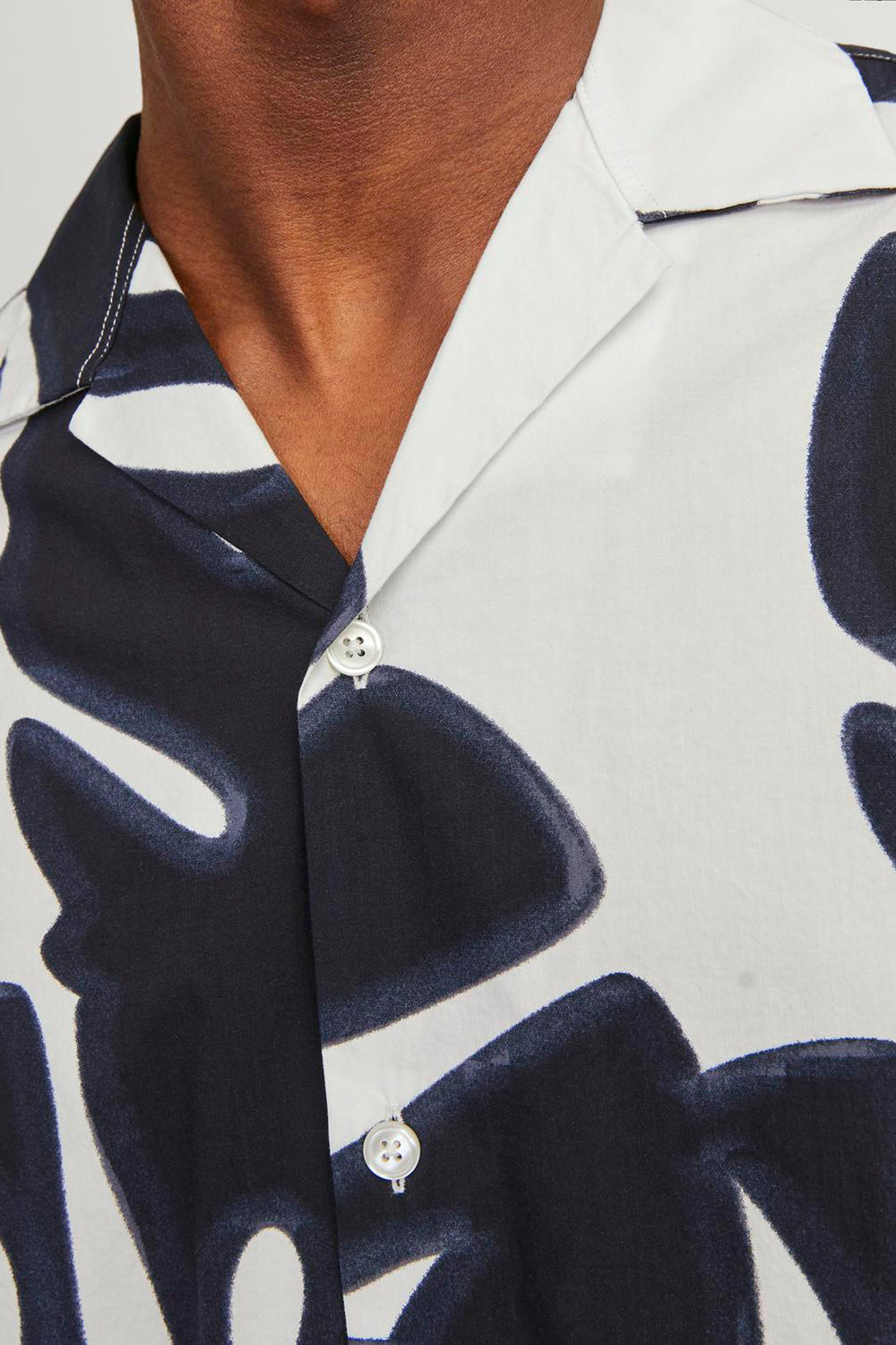 Chemise (manches courtes) Blanc - PREMIUM BY JACK & JONES
