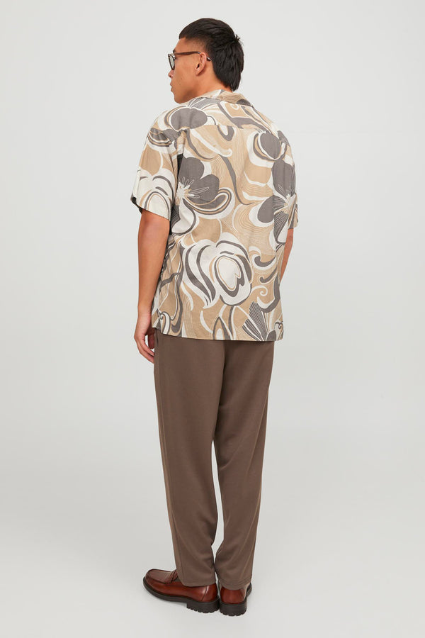 Chemise (manches courtes) Beige - PREMIUM BY JACK & JONES