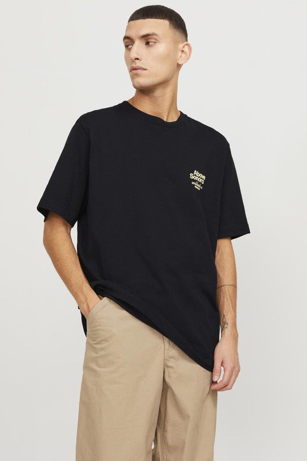 T-shirt (korte mouwen) Zwart - ORIGINALS BY JACK & JONES