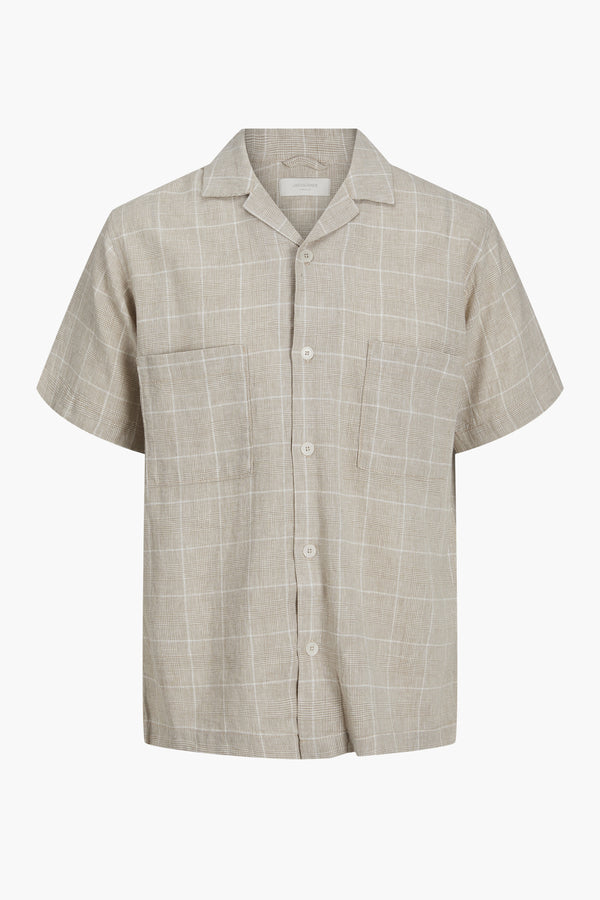 Chemise (manches courtes) Beige - PREMIUM BY JACK & JONES