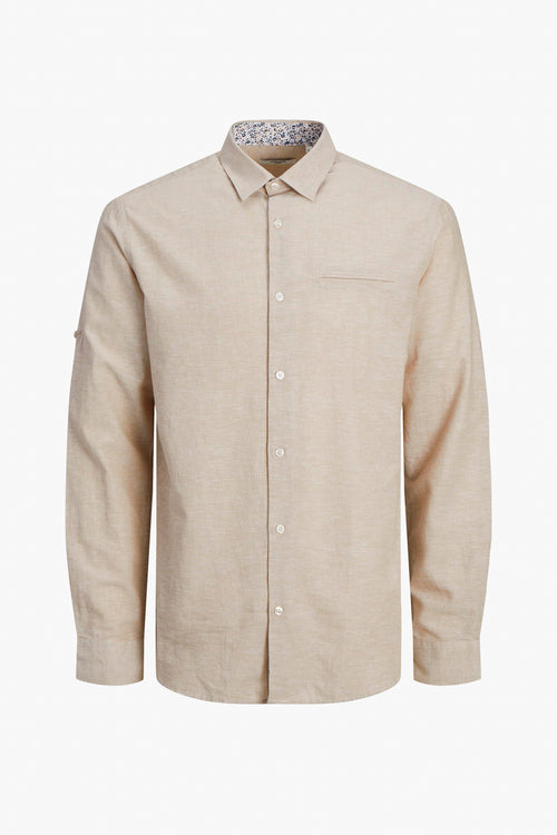 Chemise (manches longues) Écru - PREMIUM BY JACK & JONES