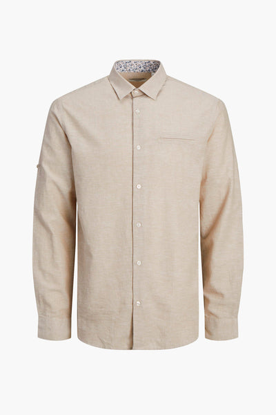 Hemd (lange mouwen) Ecru - PREMIUM BY JACK & JONES