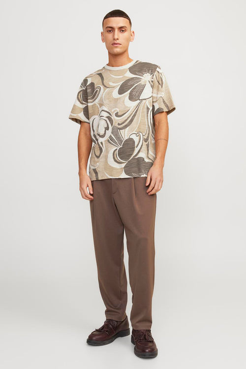 T-shirt (korte mouwen) Beige - PREMIUM BY JACK & JONES