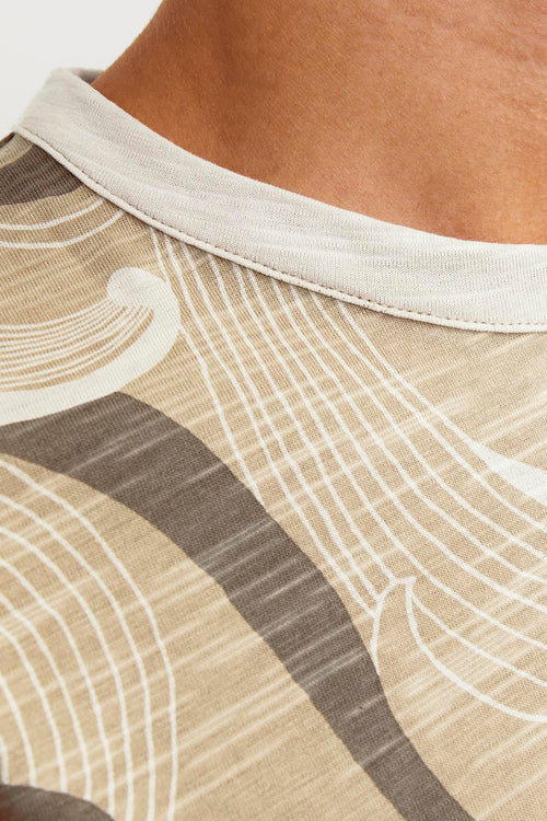 T-shirt (korte mouwen) Beige - PREMIUM BY JACK & JONES