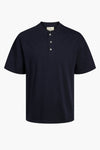 Heren tops t-shirt uni korte mouw - blauw