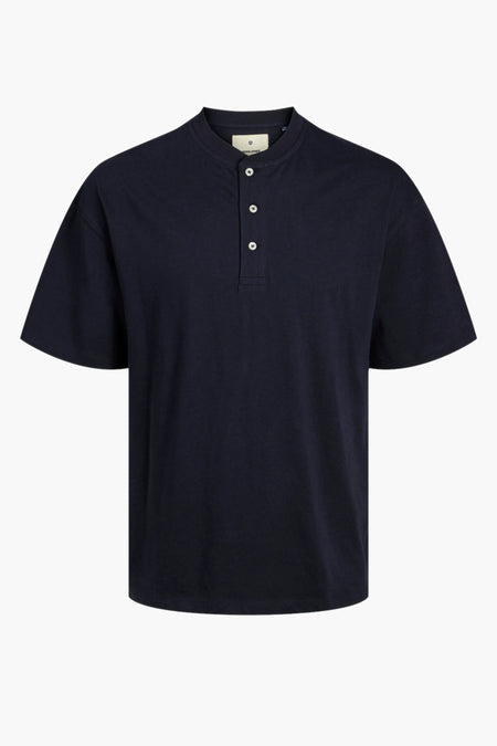 Heren tops t-shirt uni korte mouw - bleu