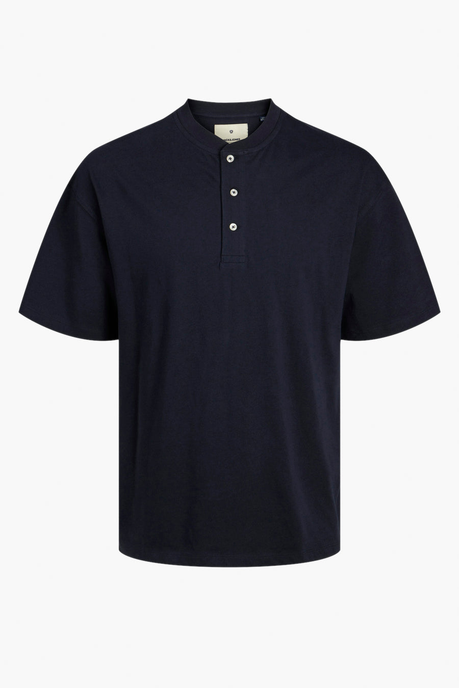 Heren tops t-shirt uni korte mouw - blauw