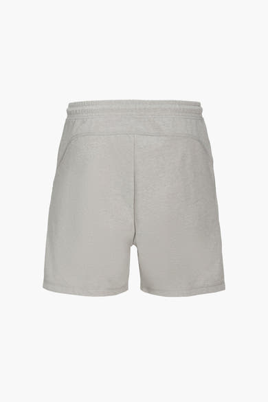 Grijze sportshort van JACK & JONES JEANS INTELLIGENCE, met elastische tailleband en zijzakken.
