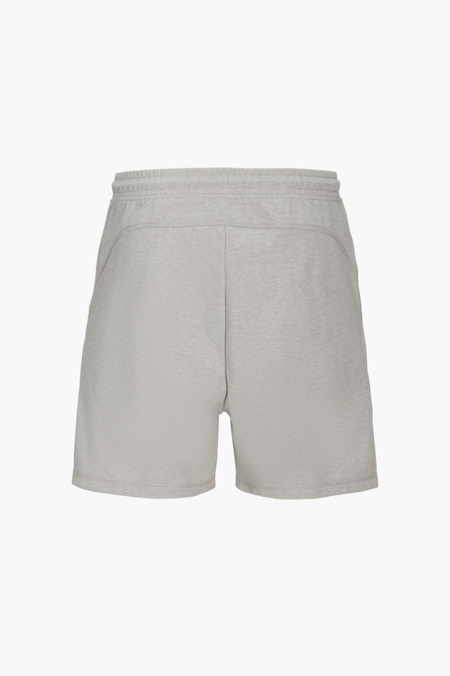 Grijze sportshort van JACK & JONES JEANS INTELLIGENCE, met elastische tailleband en zijzakken.