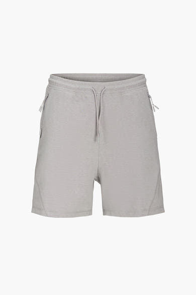 Grijze korte broek voor heren van JACK & JONES JEANS INTELLIGENCE, met trekkoord en zakken met rits.